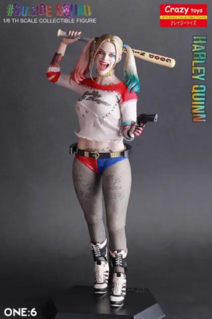 Statuessh Suicide squad Harley Quinn Doll Sexy Girl PVC FIGURE 18+ Garage Toy