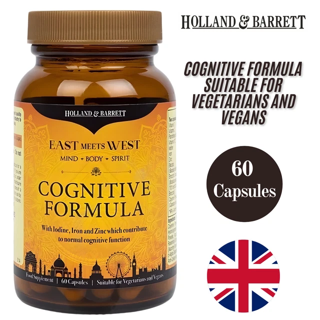 HOLLAND & BARRETT Cognitive Formula Memory Focus Brain Support - 60 ...