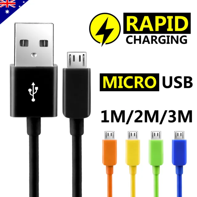 Micro USB Charger Cable for Samsung Galaxy S7 Edge S6 S5 S4 Tab3 Sony HTC LG
