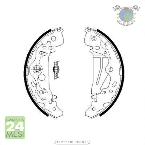 Kit Ganasce Freno Bosch per KIA CARNIVAL P