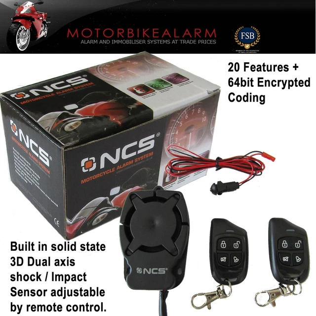Alarma Para Bicicletas Eléctricas NCS V2 Motorcycle/Bike Alarm & Immobiliser System With Remote Start Feature Wsdcam Bike Alarm - Foto 9