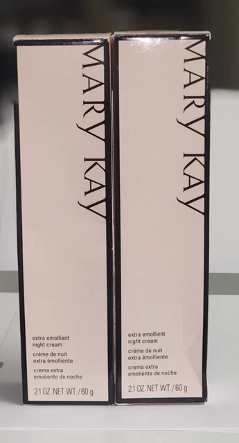 2- Crema de noche emoliente extra Mary Kay 2,1 oz 072682 - NUEVA CADUCIDAD -09-2025