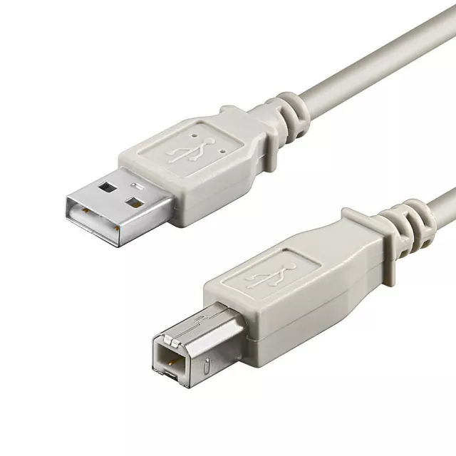 5m USB 2.0 Hi-Speed Kabel USB Stecker A <> USB Stecker B für Drucker Scanner