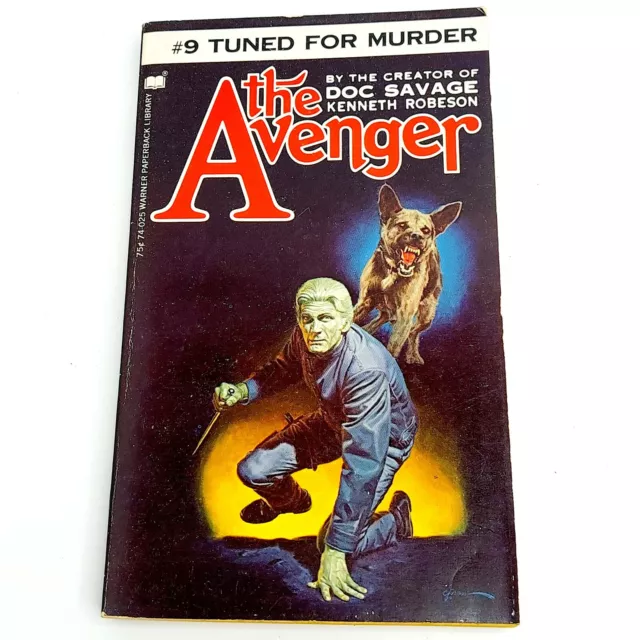 The Avenger #9 Tuned For Murder by Kenneth Robeson Warner Paperback Library 1st