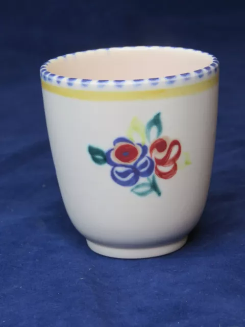 Vintage Ceramics-Small 7cm Hand Painted Poole Vase / Jar-England Circa 1970s