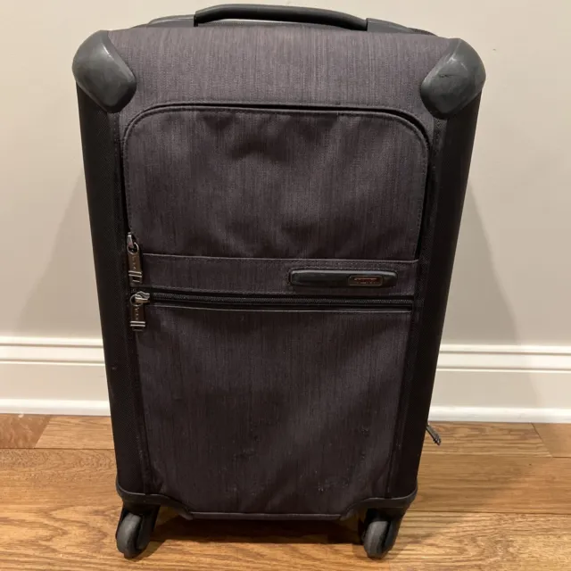 TUMI GEN 4.2 4 Wheel Carry On Luggage Black INTERNATIONAL EXPANDABLE Suitcase