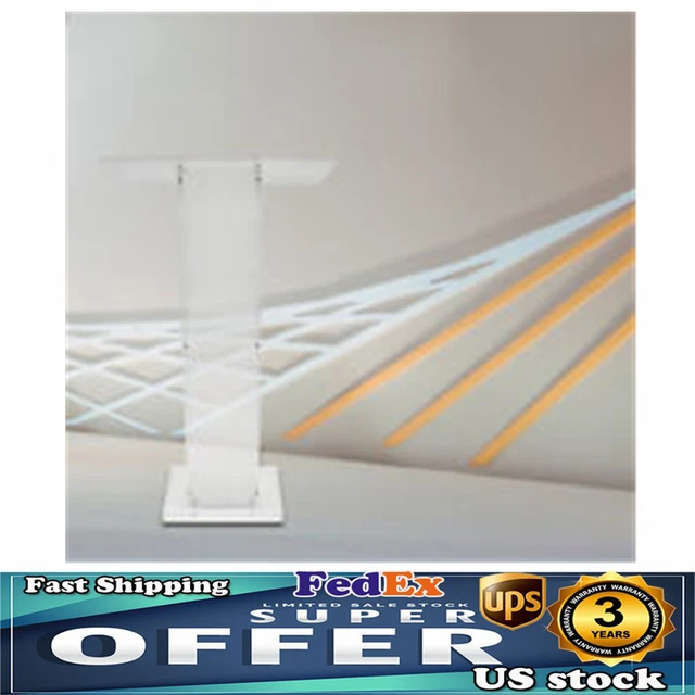 ACRYLIC CLEAR CONFERENCE Pulpit Podium Church Lectern Speech Podium