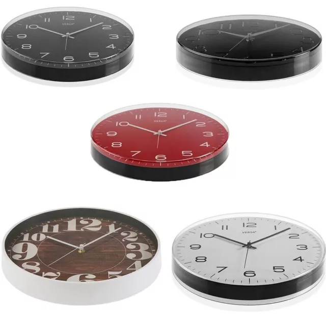 Orologio da appendere parete muro cucina casa bianco legno rosso nero grigio new