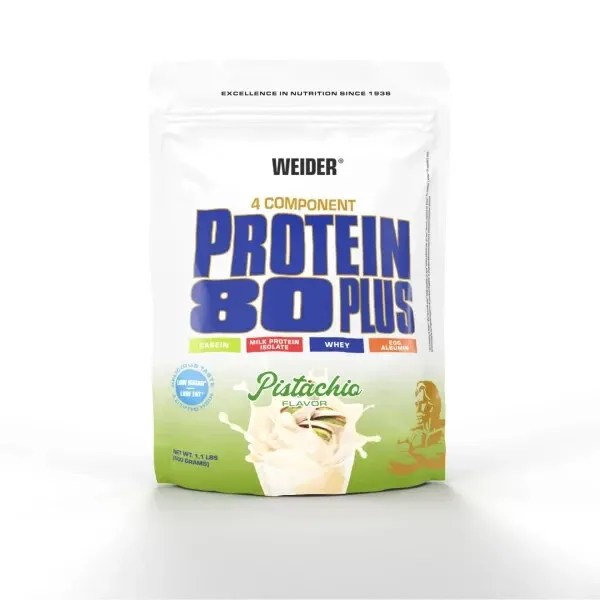 Weider Protein 80 Plus 500g polvo - Brownie-Double Choc, construcción muscular