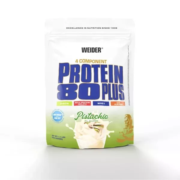 Weider Protein 80 Plus 500g polvo - Brownie-Double Choc, construcción muscular