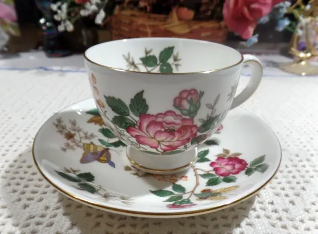 Wedgwood Bone China Made In England Cup & Saucer "Charnwood" Pattern