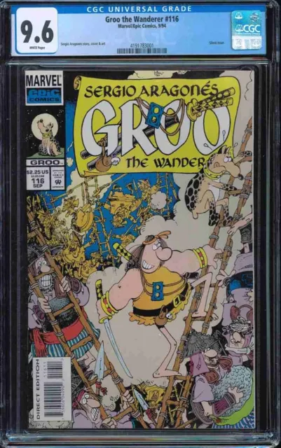 Groo the Wanderer #116 CGC 9.6 Census of 3 low print Marvel Epic 1994 Aragones