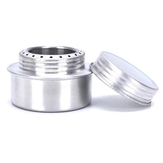 Mini brûleur à alcool léger et compact en laiton avec support