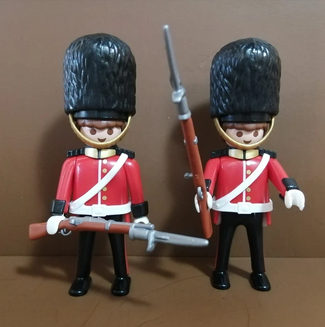 PLAYMOBIL LOT CUSTOM toys Bid army x2 royal guards special bear hat