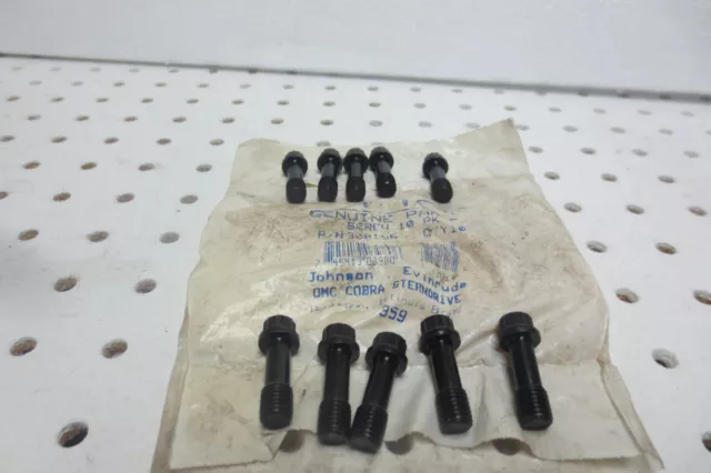 NEW Pack of (10) OMC Johnson Evinrude Screw 308186 0308186. Genuine OEM Parts