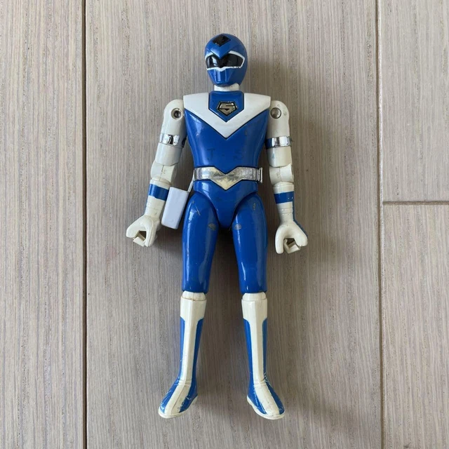 Mask Man Rangers POWER RANGERS HIKARI Sentai Maskman Chogokin Figure Blue BANDAI Vintage ...