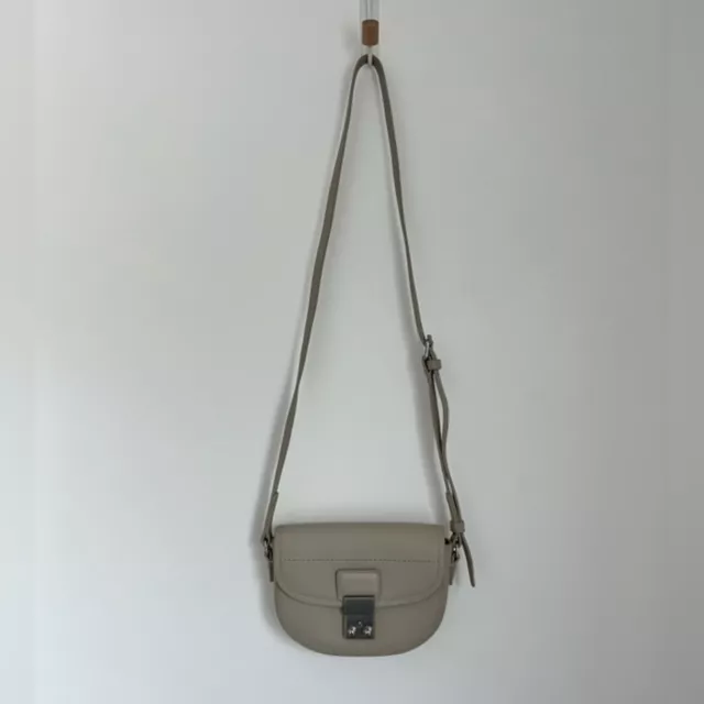 3.1 Phillip Lim Leather Pashli Mini Saddle Crossbody Bag Purse Feather 3