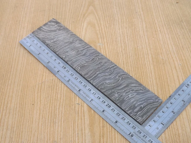 Hand Forged Damascus Steel Heavy Duty Billet Bar 10"x 2" For Making Knife Twist