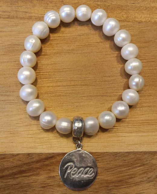 THOMAS SABO Pearl & Silver Charm Bracelet