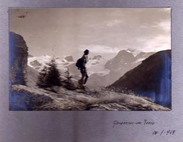 Fotografia Del 1949 Ghiacciai Di Verra - Monte Rosa Val D' Ayas