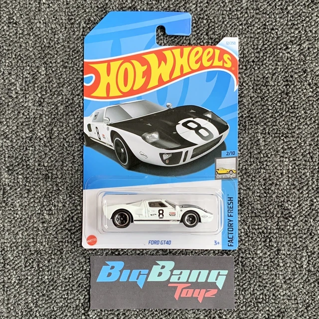 HOT WHEELS FORD GT40 White 12 Mainline 2024 Case A (InStock) New
