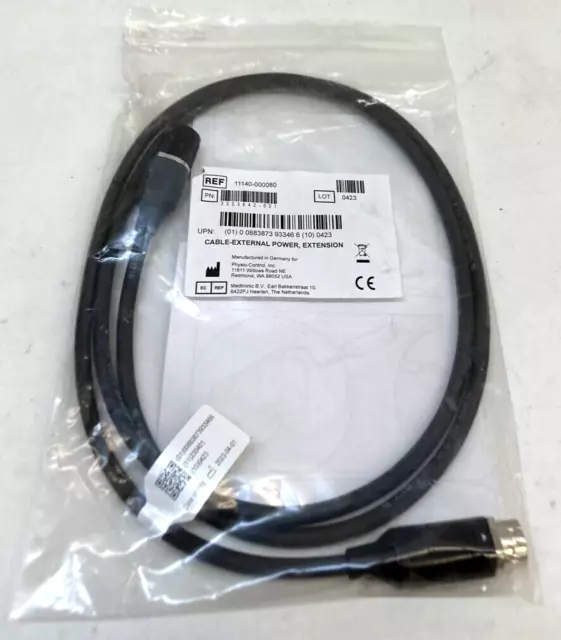 NEW Physio Control Extension Cable For LIFEPAK 15 * 11140-000080 * 63" * Sealed