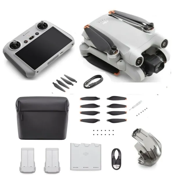 DJI Mini 3 Pro (DJI RC Smart Controller ) and Fly More Kit Bundle Combo