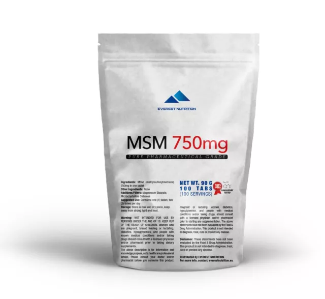 Msm Tabletas Orgánicas De Azufre, Regeneración Conjunta, Antioxidante, Colágeno