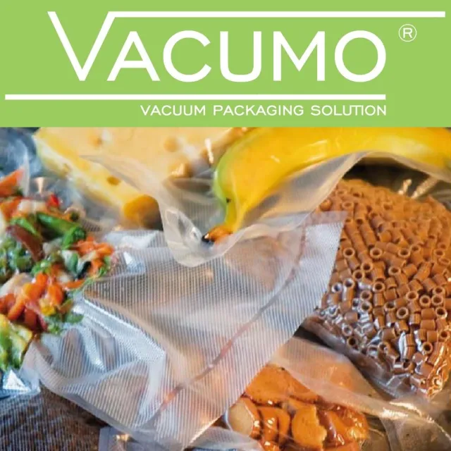 VACUMO Vakuumbeutel Rollen Vakuumrolle Vakuumfolie goffriert Vakuumierer 3