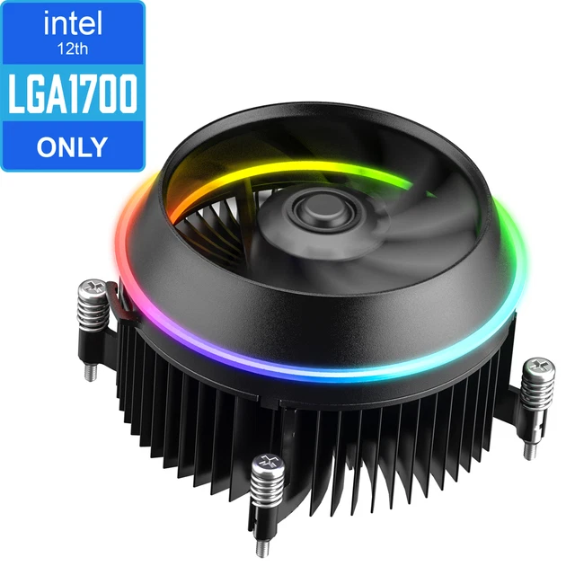 VETROO ECLIPSE LOWPROFILE ARGB CPU Cooler 90mm PWM Fan for Intel LGA