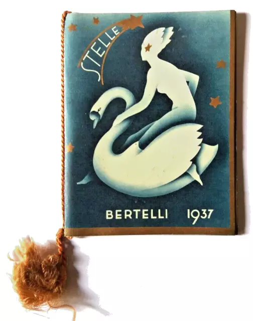 SK37] Calendarietto BERTELLI STELLE 1937 Rosa Bertelli profumo incomparabile