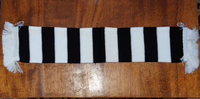 10x Black and White Mini Scarf Car HangUp Rubber Suction Pads Football