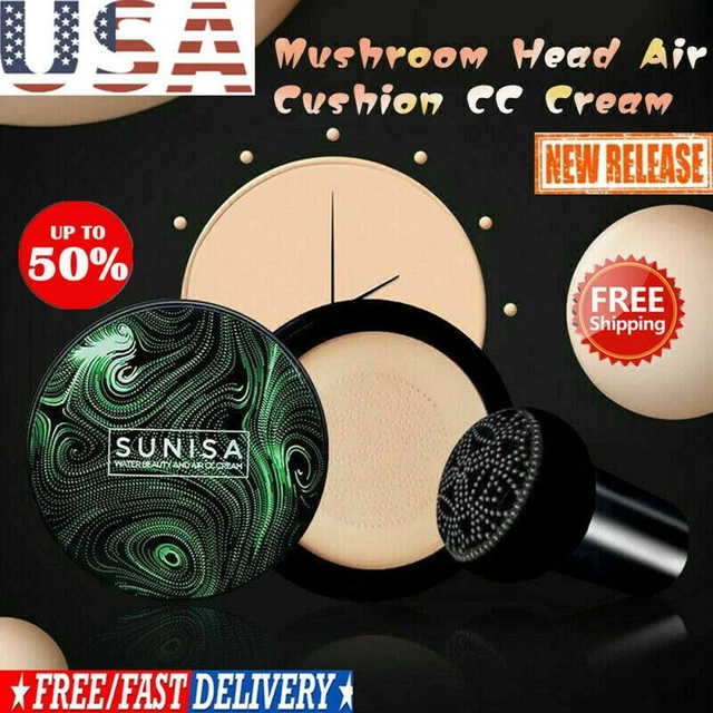 Brightening Longlasting Puff Sponge Face Makeup Air Cushion BB Cream Foundation