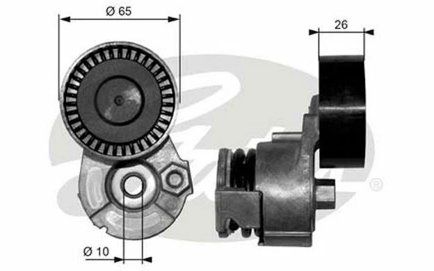 GATES Galet tendeur (courroie d'accessoire) pour RENAULT CLIO SCÉNIC T39009