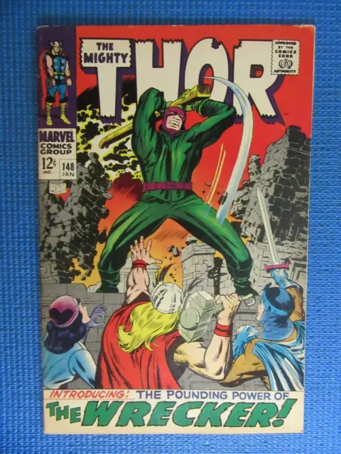 The Mighty Thor # 148 - (Fn/Vf) -Origin/1St App Wrecker-Origin Of The Inhumans