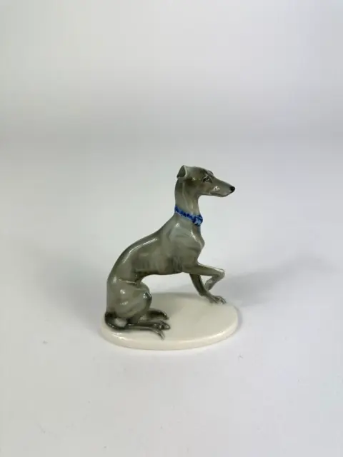 Antike Porzellanfigur Windhund Rosenthal Fritz Diller Hund Plastik Figur K289