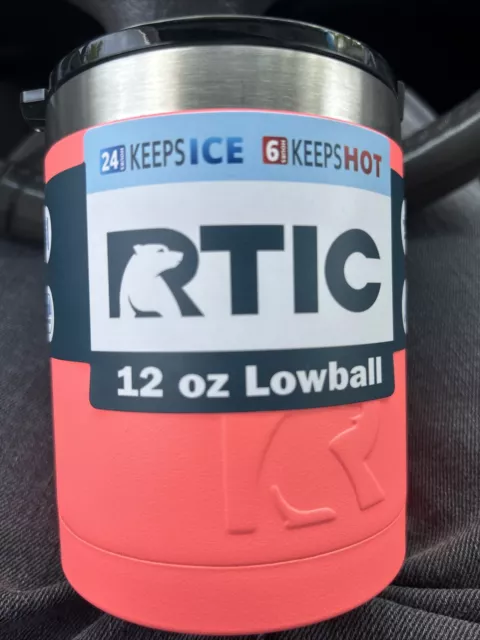 RTIC Lowball Tumbler with Splash Proof Lid 12 oz Insulated Travel Cup