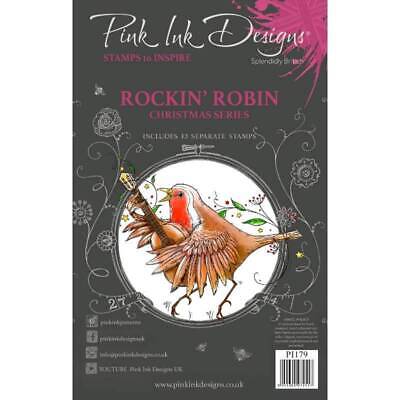 Rockin Robin Stamp Set A5-Rosa Ink Designs Natale Robin