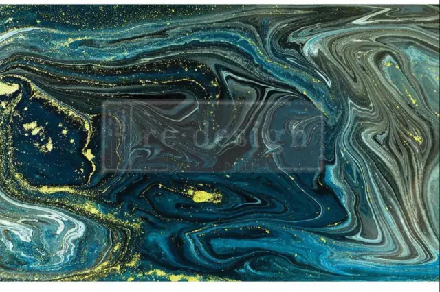 Decoupage Decor Tissue Paper - NOCTURNAL MARBLE - 49.5cm x 76.2cm - Re-Design wi