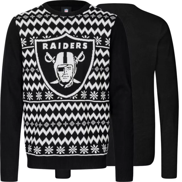NFL UGLY SWEATER Las Vegas Raiders Jumper Christmas Big Logo 2