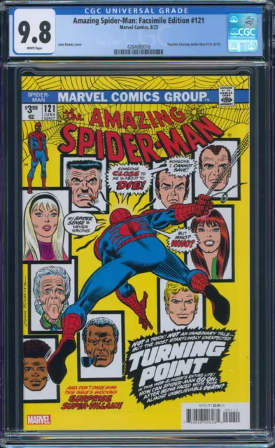 Amazing Spider-Man #121 Facsimile Edition CGC 9.8 Reprints 1973 Orig Marvel 2023