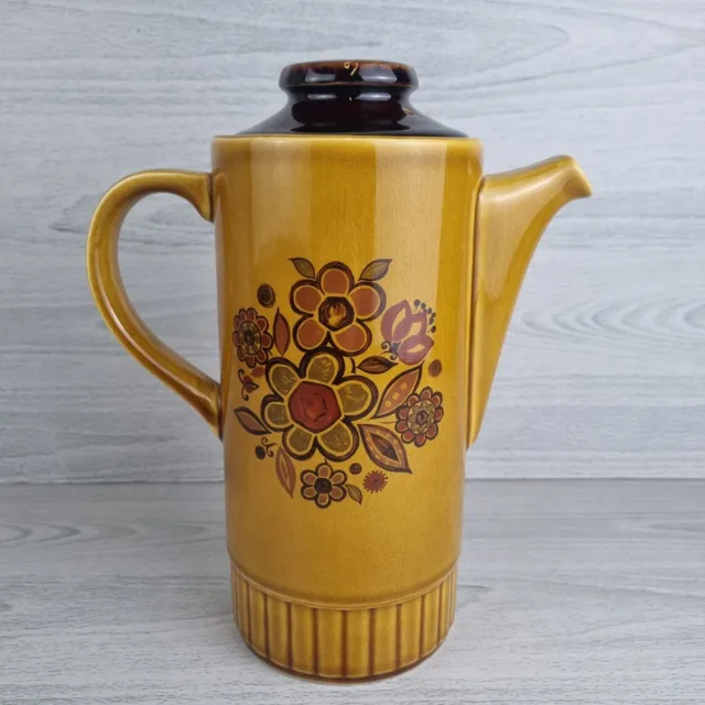 Royal Worcester Palissy 'Sierra' Coffee/tea pot Jug retro vintage