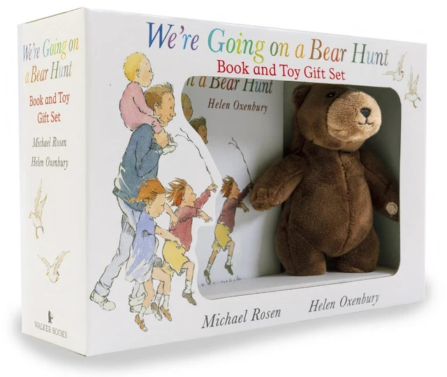 WERE GOING ON a Bear Hunt Book and Toy Gift Set by Michael Rosen Helen ...