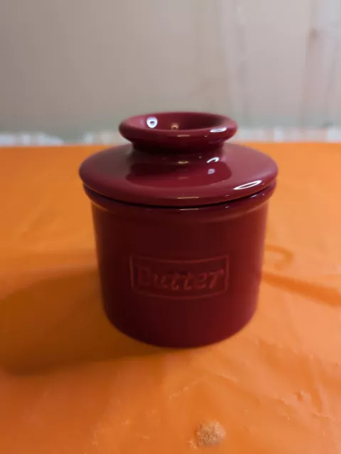 Butter Bell - The Original Butter Bell Crock by L. Tremain-French Ceramic Red.