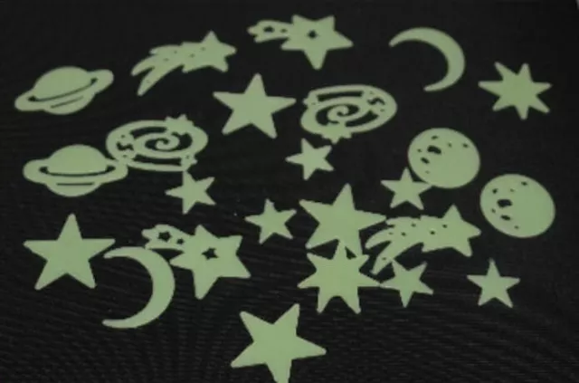 Glow in the dark Mermaid, Unicorn, Dinosaur, Stars, Moon, Galaxy or Rocket sets