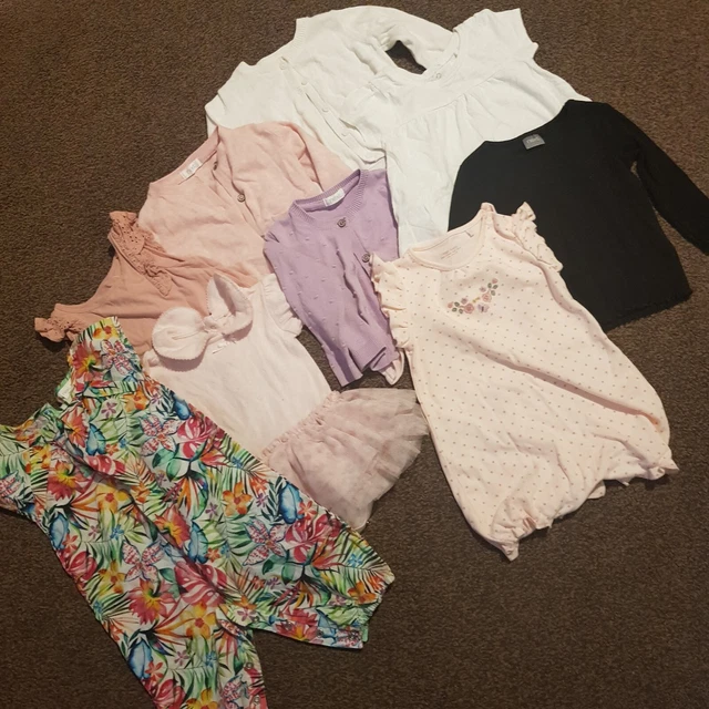 Next Baby Girls Summer Clothing Bundle 3-6 Months Pinks Florals