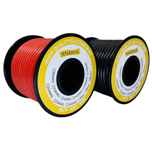 14 Gauge Stranded Copper Wire 80ft, Flexible 14 AWG Silicone Wire, 392...