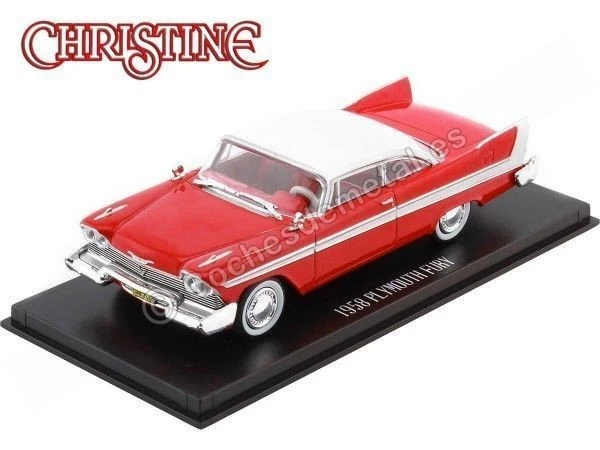 Miniature Greenlight – Plymouth Fury Christine 1983, échelle 1/64, Rouge Et Blanc