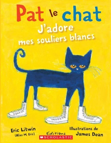 PAT LE CHAT : J'ADORE MES SOULIERS BLANCS *Excellent Condition*