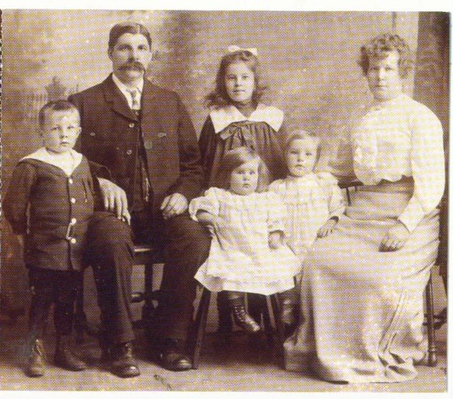 Victorian Family Photograph Portrait Picture • Modern Repro Print Card Replica